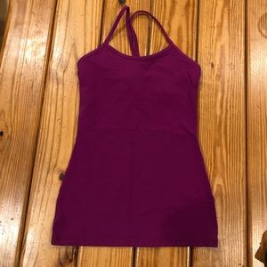Lulu power Y tank, fuchsia